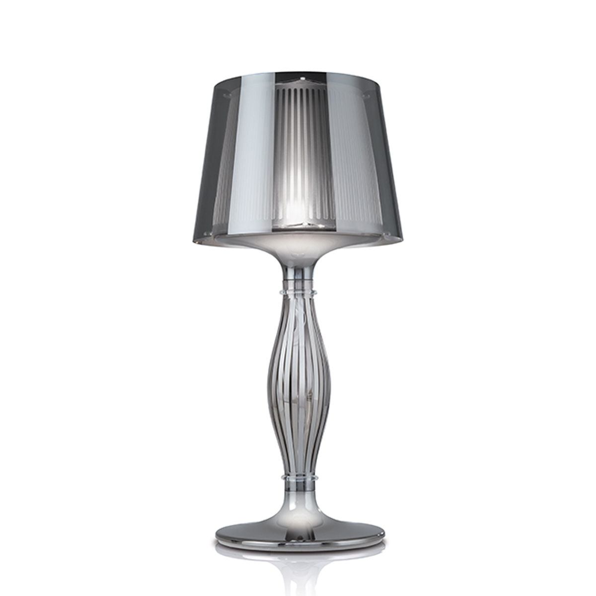 Slamp Liza Table, 1. Generation, pewter (zinnfarben) Liza Table, 1. Generation