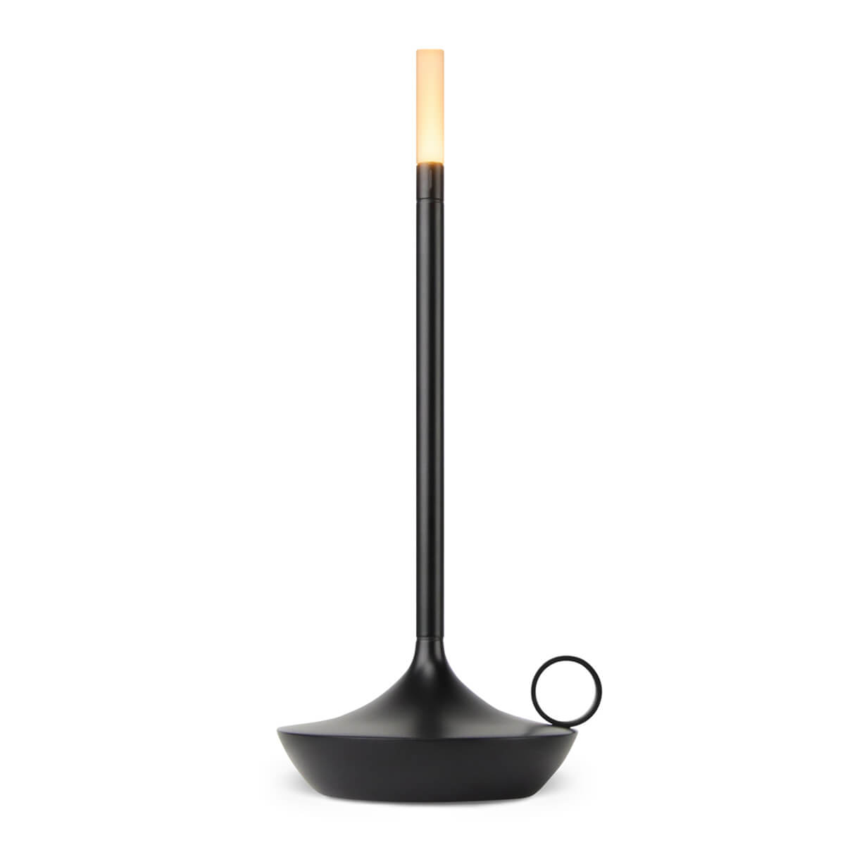 Graypants Wick LED Akkuleuchte, schwarz (eingeschaltet)
