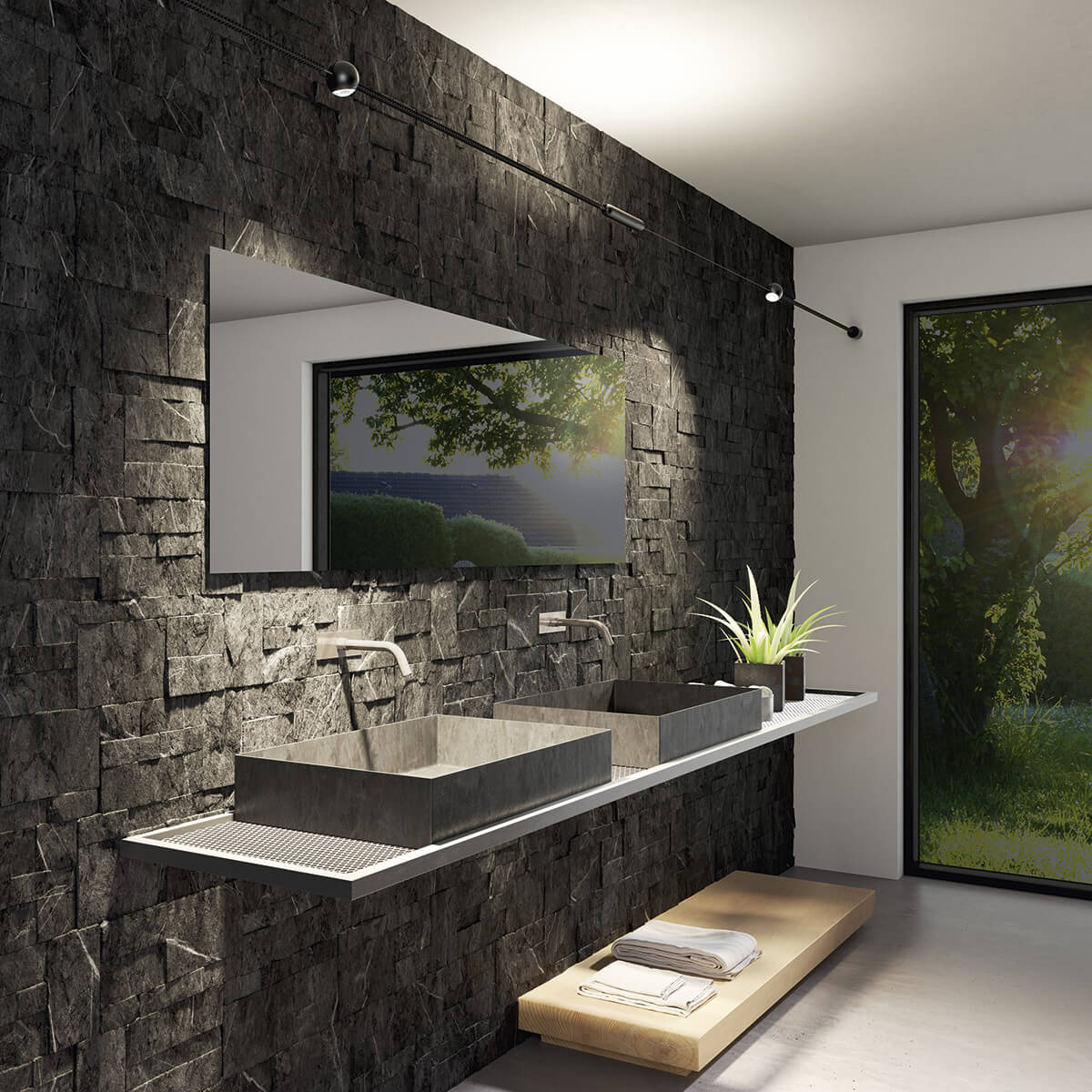 Belux Hello LED Beleuchtungssystem, schwarz