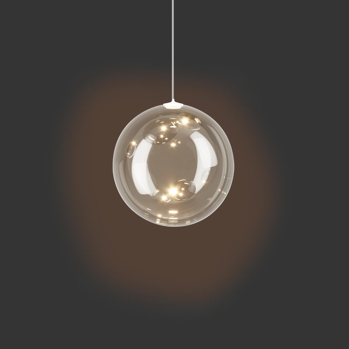 Lodes Random Solo 14 LED Pendelleuchte, Glas klar