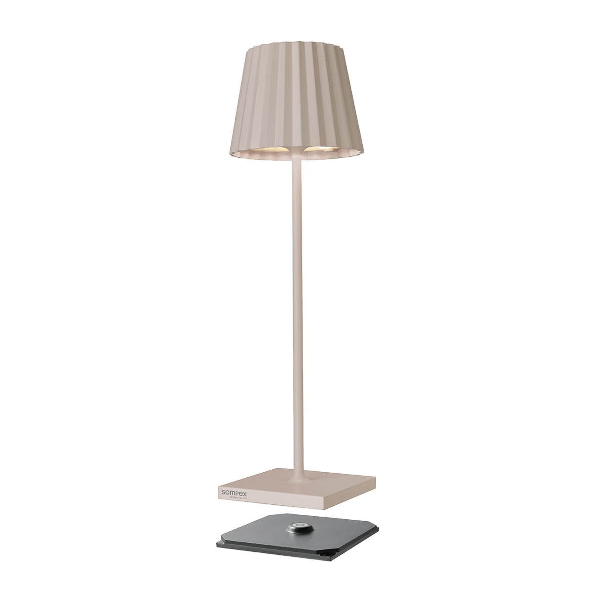 Sompex Troll 2.0 LED Akkuleuchte, Sand (Ladestation inbegriffen)