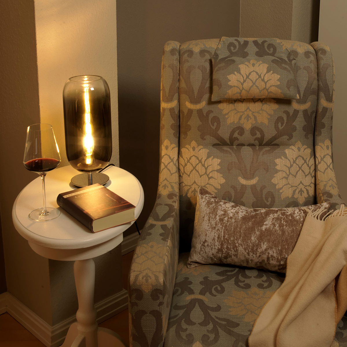 Artemide Gople Lamp Tavolo, Aluminium, Schirm: Bronze