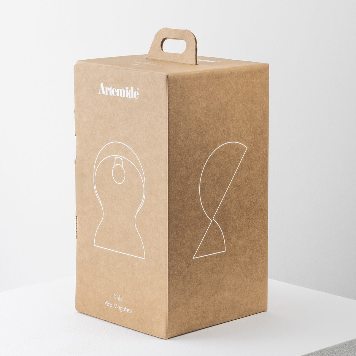 Artemide Dalù Tavolo, Verpackung
