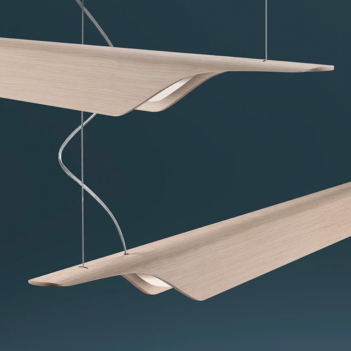 Foscarini Troag Media LED Sospensione, naturale (natur)