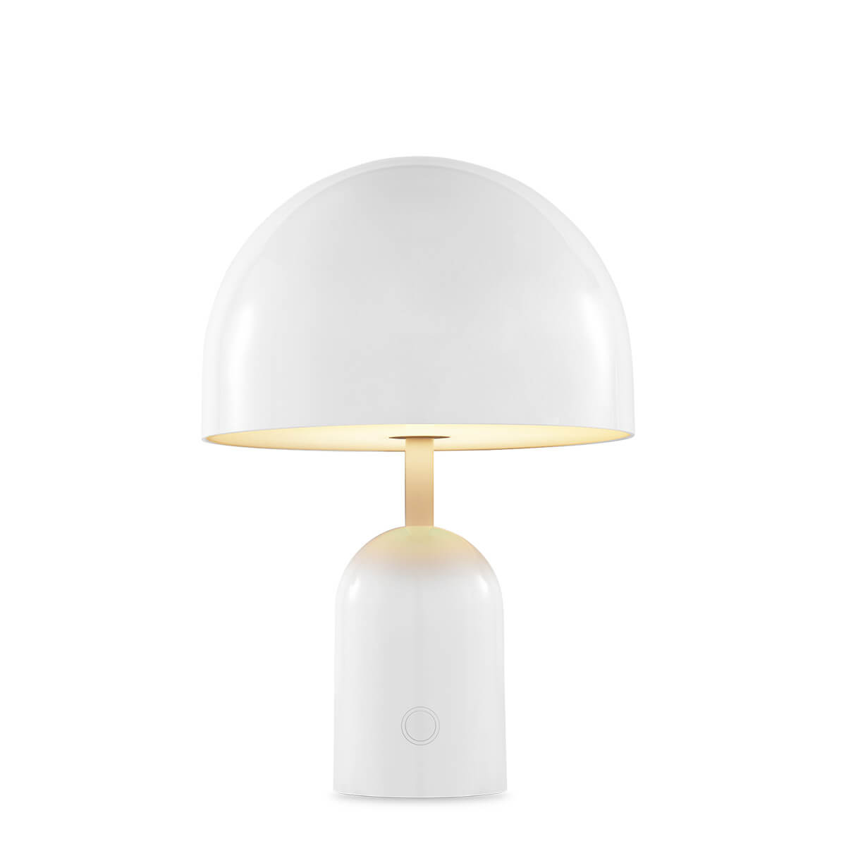 Tom Dixon Bell Portable LED Akkuleuchte, weiß glänzend