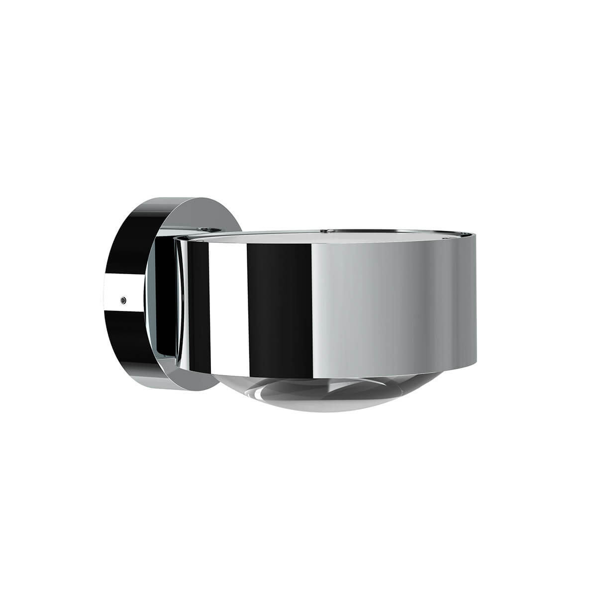 Top Light Puk Maxx Wall LED Wandleuchte, Gehäuse, Chrom, mit Linse klar / Glas satiniert (nicht inbegriffen)