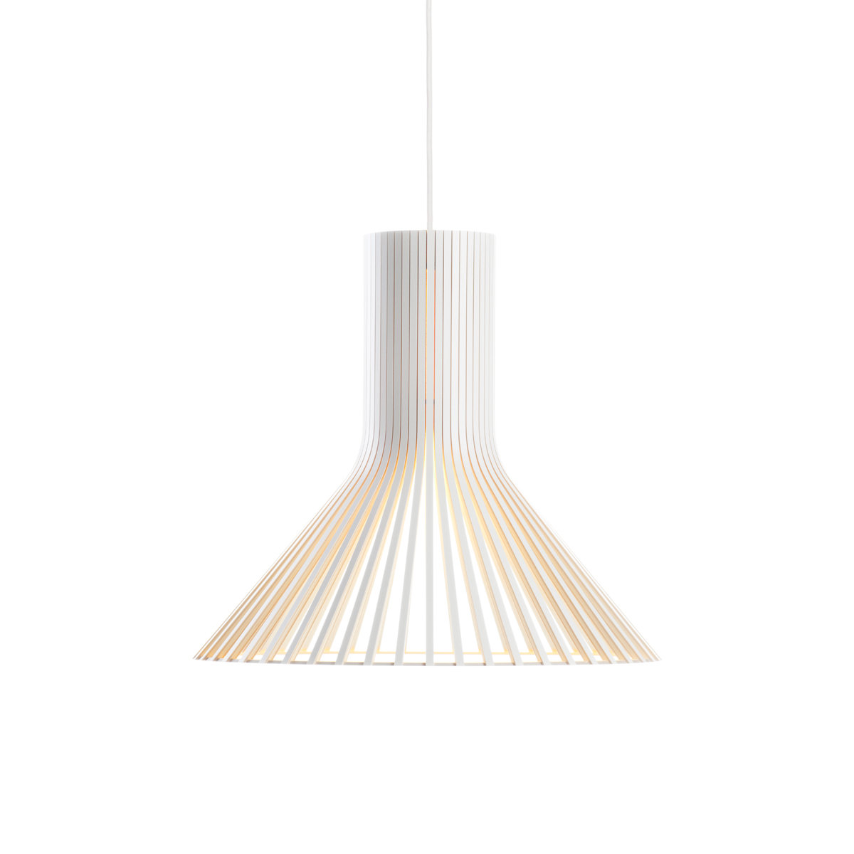 Secto Design Puncto 4203 Pendelleuchte, weiß laminiert, Kabel: weiß