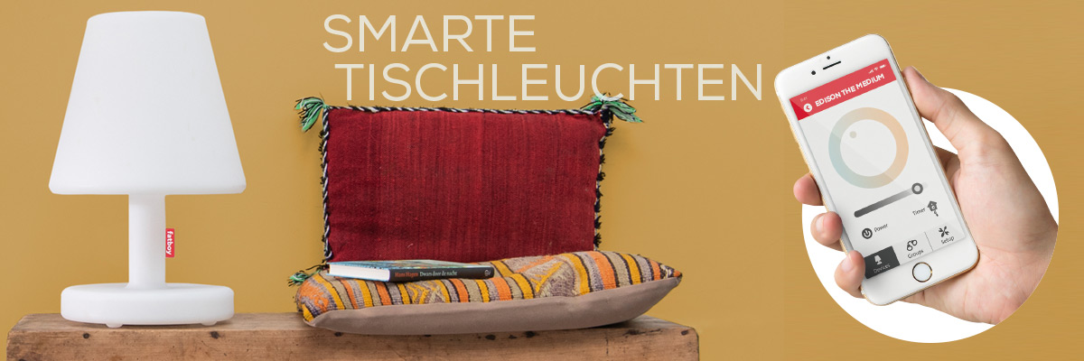 Kategoriebanner smarte Tischleuchten Kategoriebanner smarte Tischleuchten