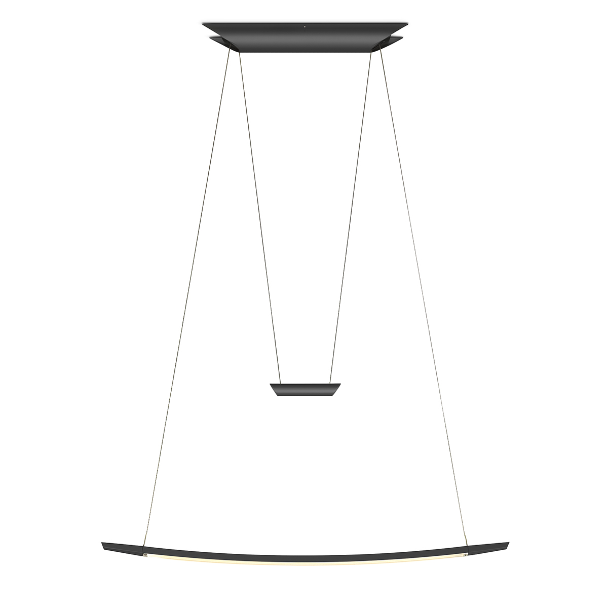 Oligo Lisgo Sky Short LED Pendelleuchte, schwarz matt