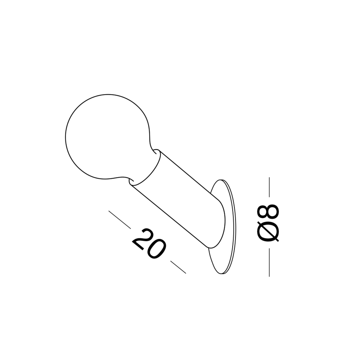 Next DNA Easy Wand- / Deckenleuchte, Maßzeichnung (Leuchtmittel nicht inbegriffen, eine farbige Abdeckscheibe ist optional erhältlich)