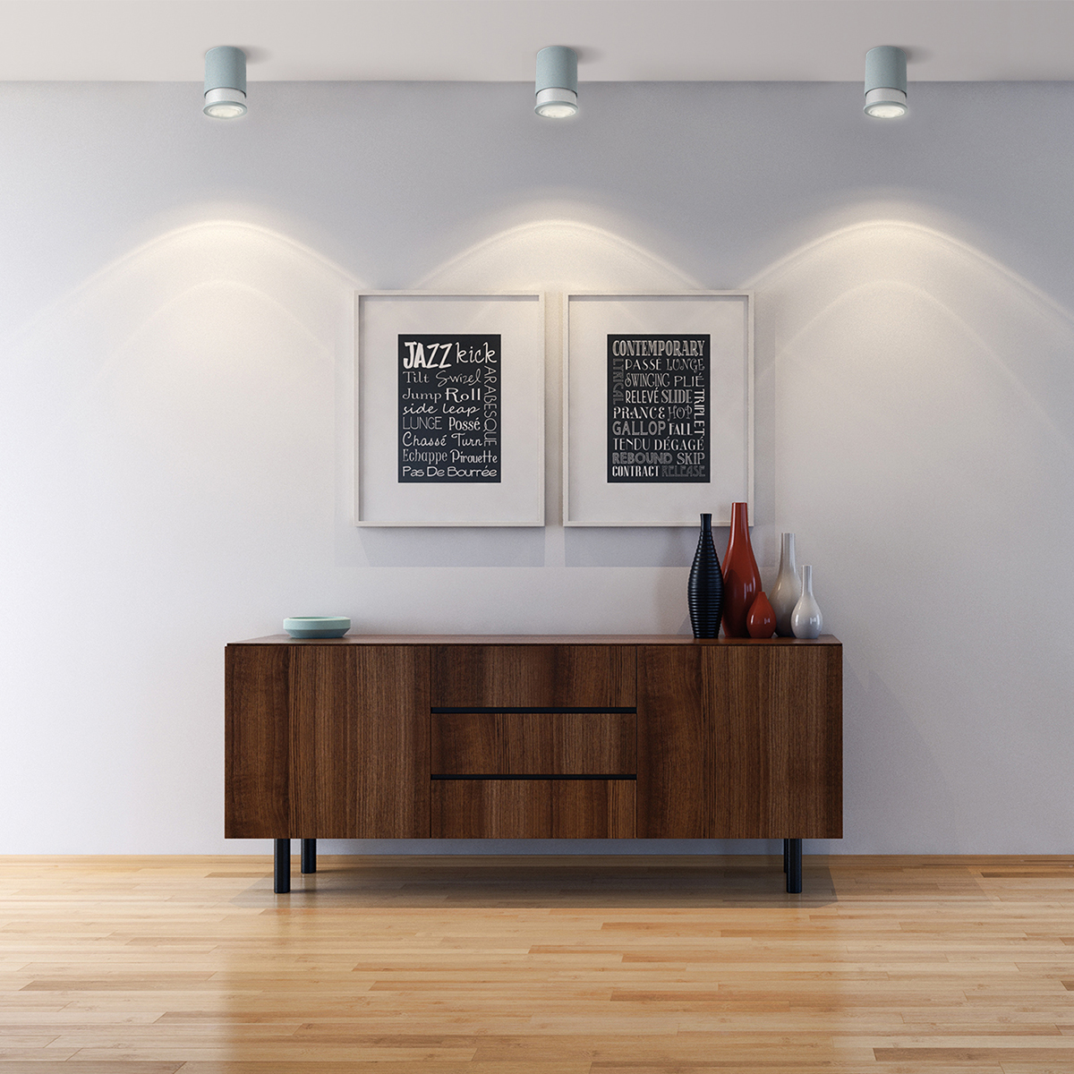 Twister Lighting Twister Living Spot Deckenleuchte, taupe (Leuchtmittel nicht inbegriffen)