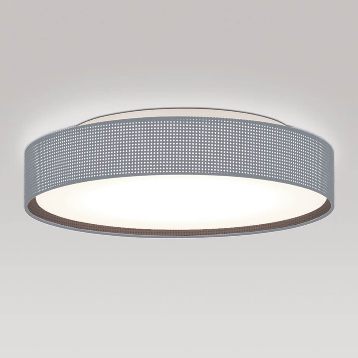 Peill+Putzler Varius X Deckenleuchte, Ø: 47 cm, außen: Silber / innen: schwarz