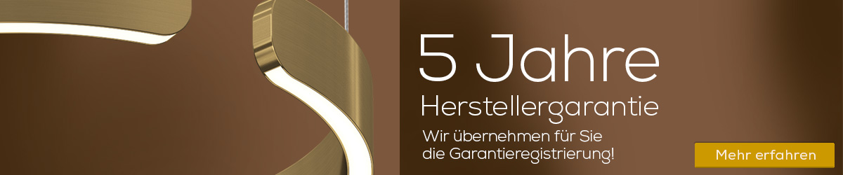 5 Jahre Herstellergarantie auf Occhio Leuchten. Leuchtenland übernimmt die Garantieregistrierung kostenlos!