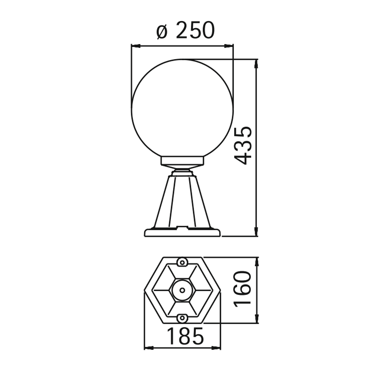 Albert Leuchten 0501 Sockelleuchte