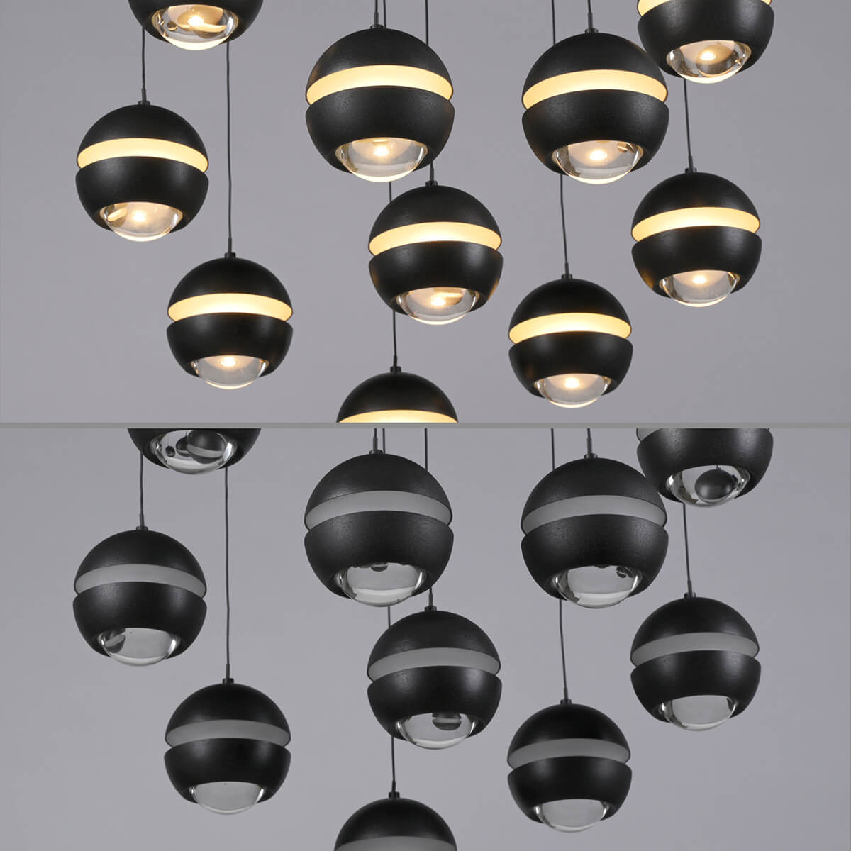 Lini LED Pendelleuchte, 10-flg.