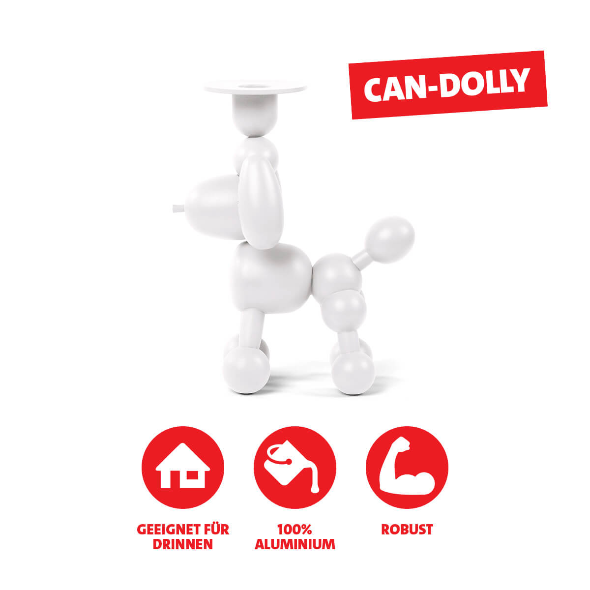 Fatboy Can-Dolly Kerzenhalter, weiß