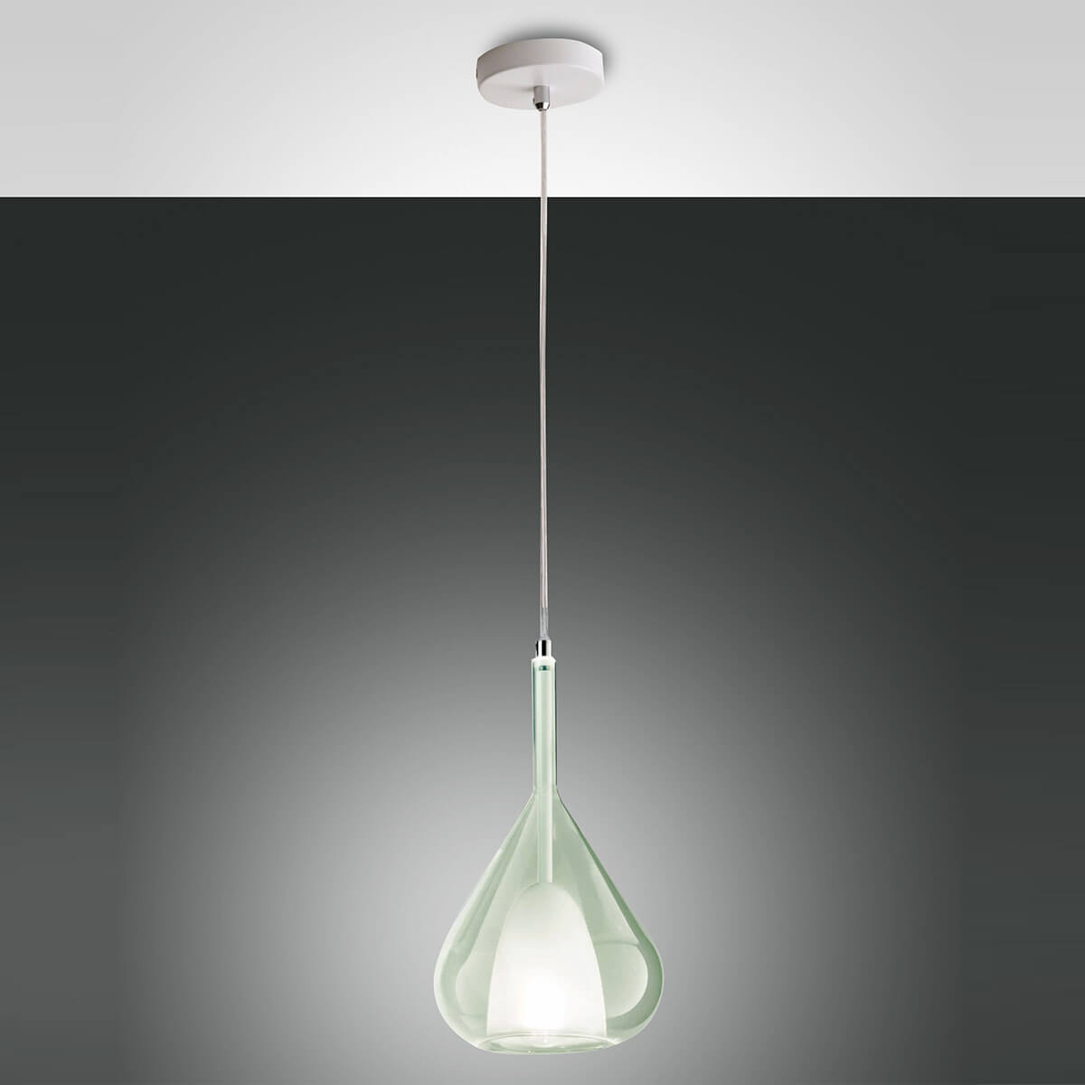 Fabas Luce Lila Pendelleuchte, grün