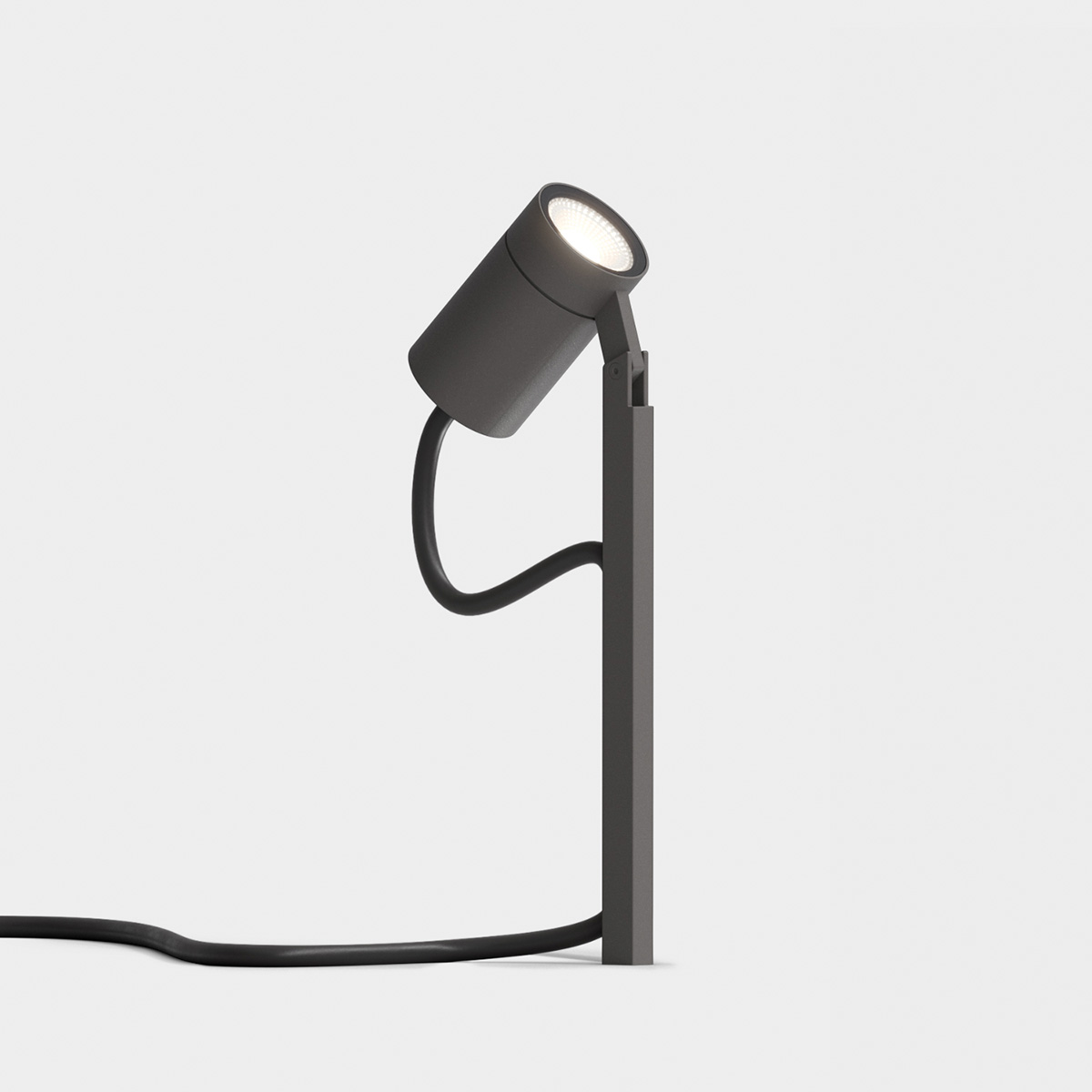 IP44.DE Piek Spot 50 LED Spießstrahler Connect (für unbefestigte Beet- und Grünanlagen), cool brown (braun)