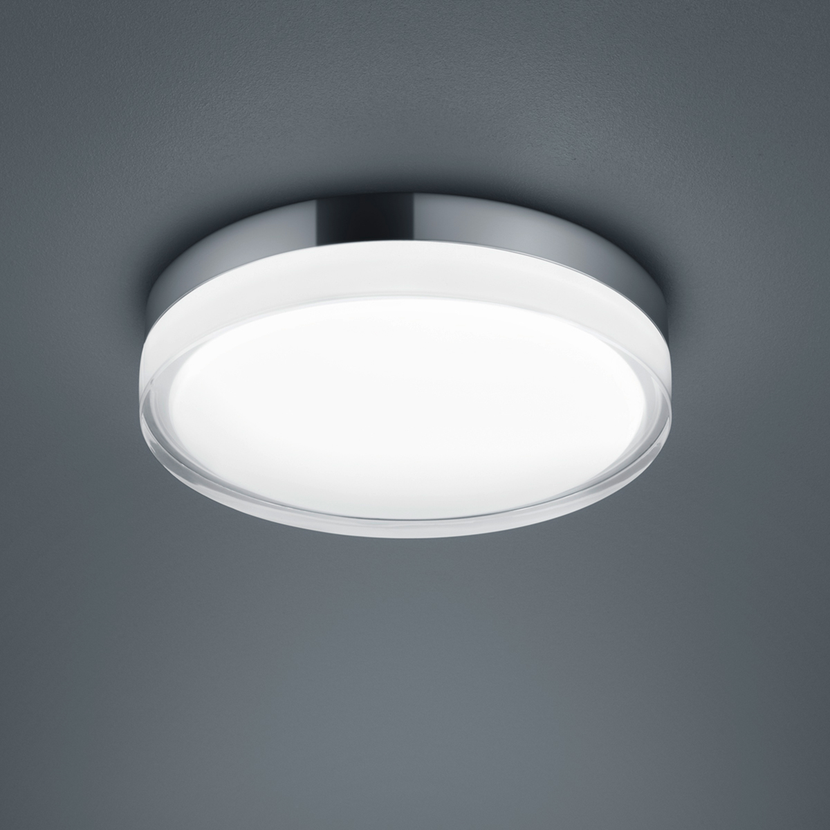 Helestra Tana LED Deckenleuchte, Ø: 28 cm, Chrom