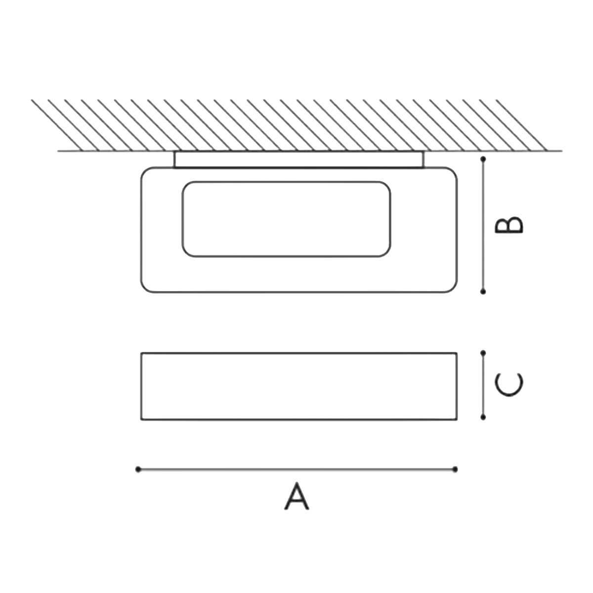 Lingotto LED Wandleuchte