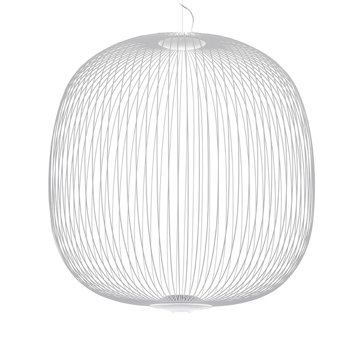 Foscarini Spokes 2 Large LED Sospensione, bianco (weiß)
