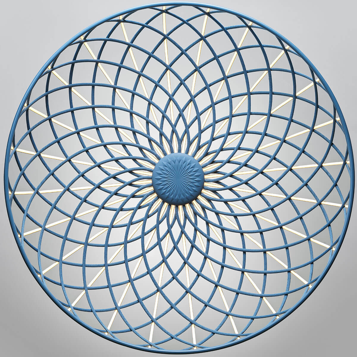 Flos Skynest LED Pendelleuchte, Turmalin-blau