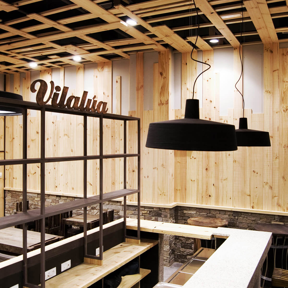 Marset Soho 57 LED Pendelleuchte, schwarz