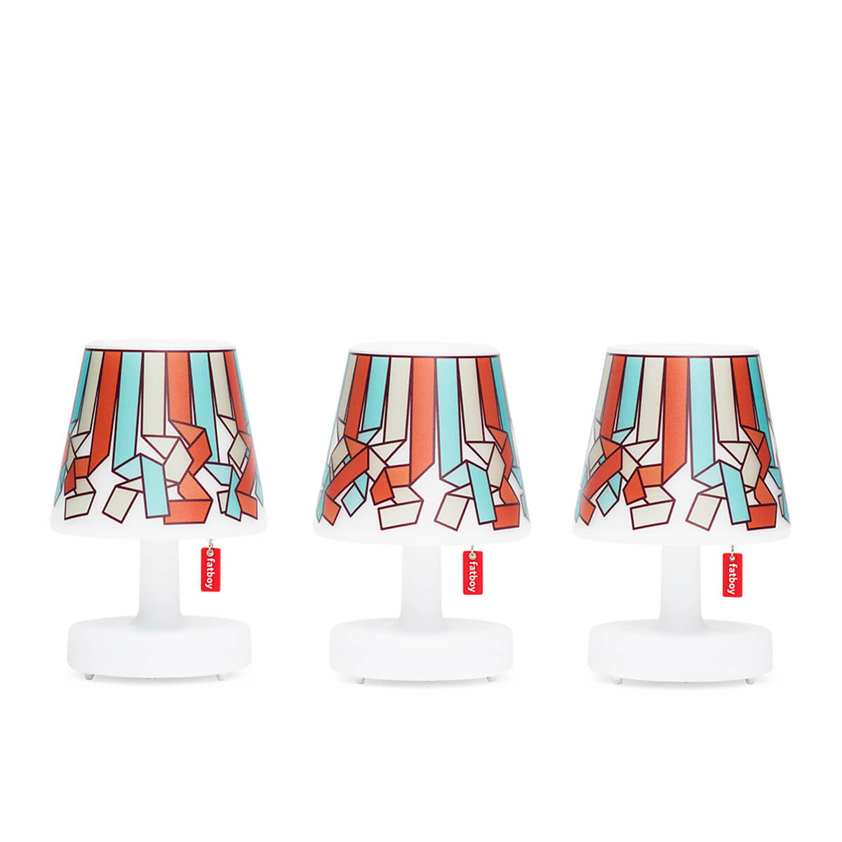 Fatboy Edison the Mini LED Akkuleuchte, 3er-Set, mit Mini Cappies Serpetine Sky (die Leuchten sind gesondert zu erwerben)