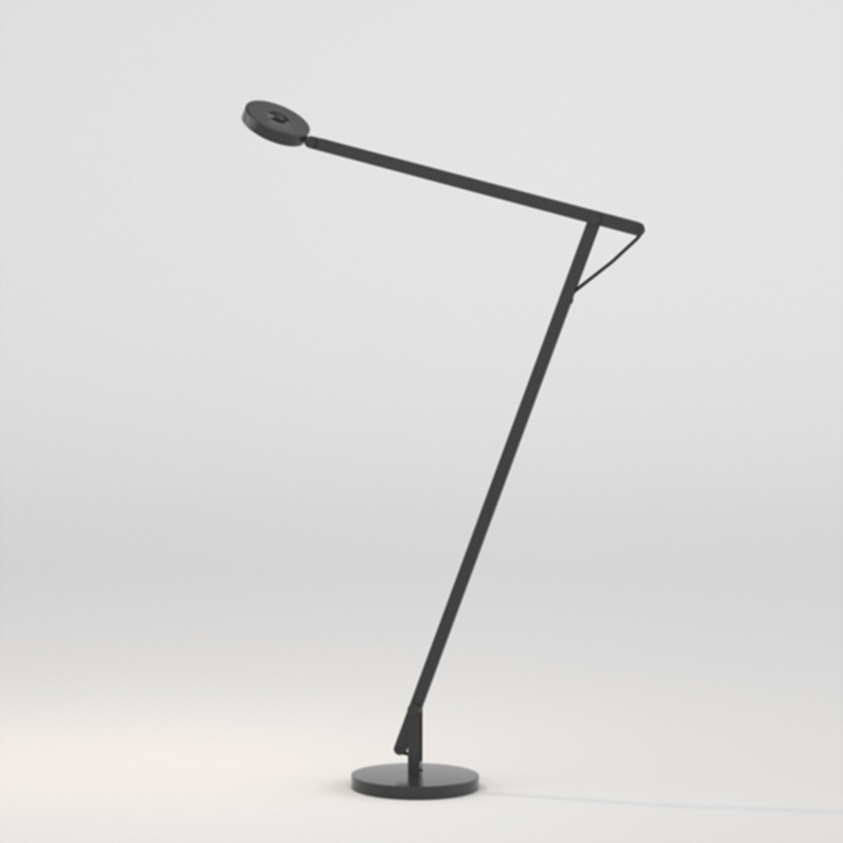 Rotaliana String F1 LED Stehleuchte, schwarz matt, mit schwarzem Verstellband (nicht inkl. auf Anfrage erhältlich, die Leuchte wird mit einem silberfarbenem Verstellband geliefert)