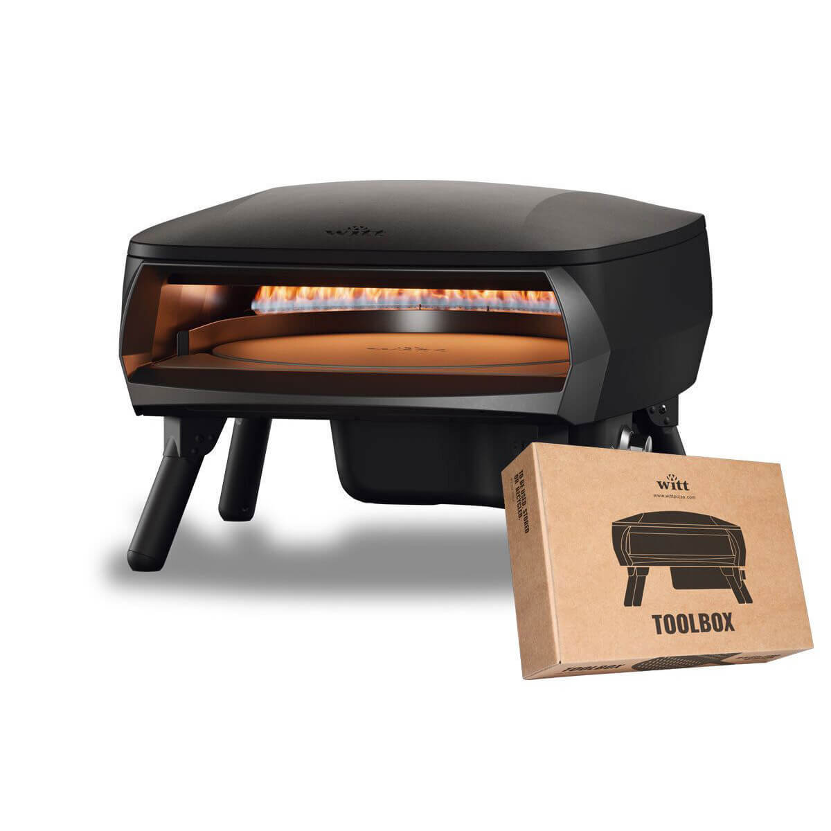 PICCOLO Rotante 16'' Pizzaofen, 1 Brenner, rotierend, inkl. Toolbox