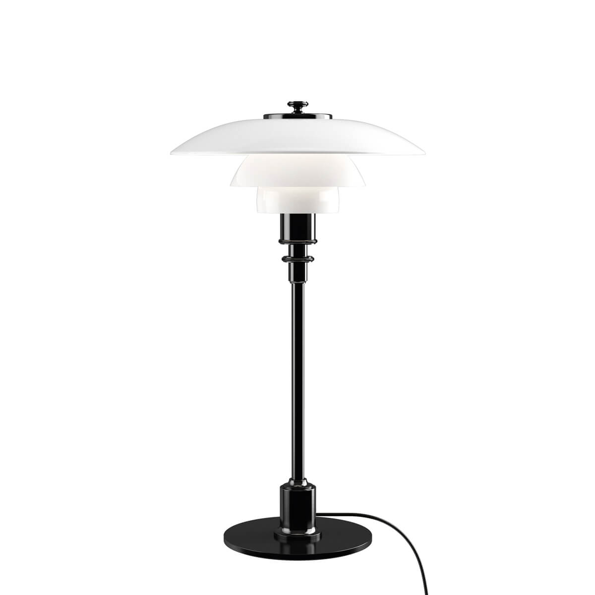 Louis Poulsen PH 2/1 Tischleuchte, schwarz metallisiert