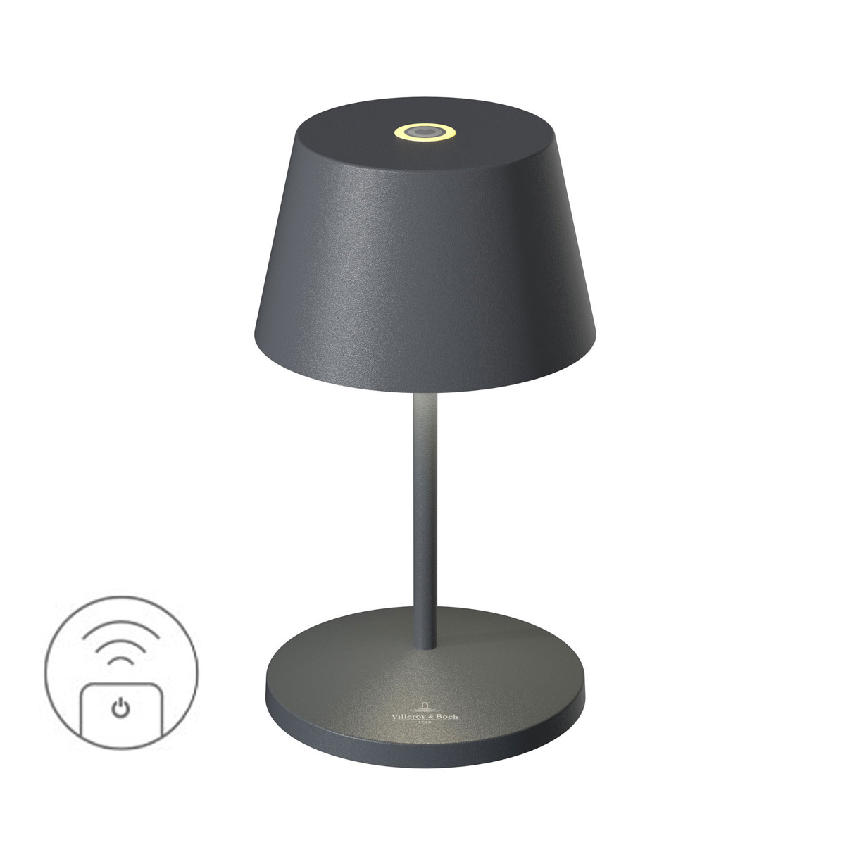 Villeroy & Boch Seoul RC LED Akkuleuchte, anthrazit
