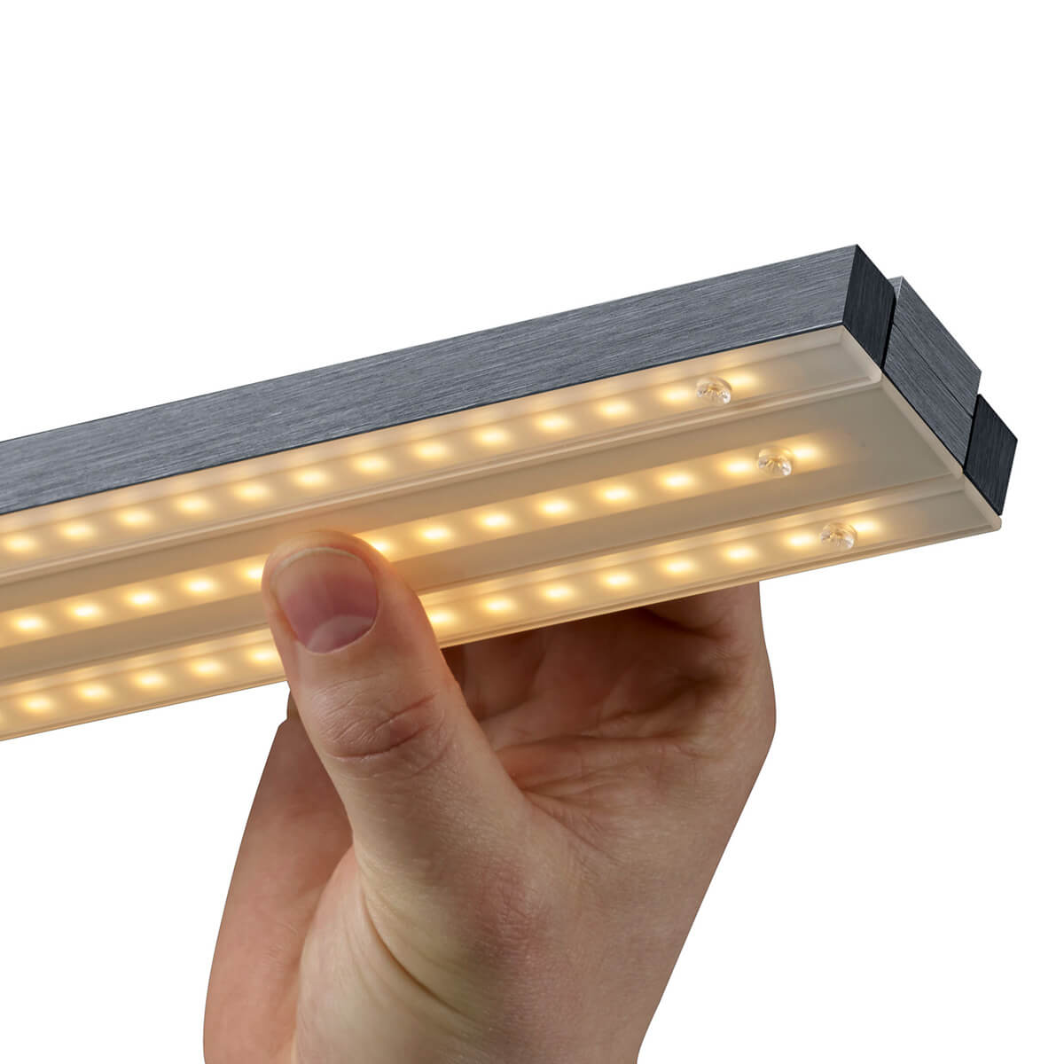 Bankamp Lightline II up & down LED Pendelleuchte, Vertical dim, anthrazit matt eloxiert, Vertical-dim-Funktion