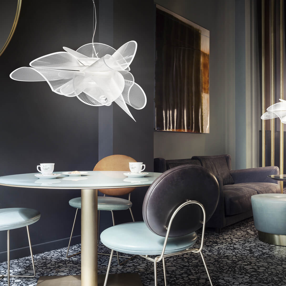 Slamp La Belle Étoile LED Suspension, medium, Ø: 73 cm, white (weiß)