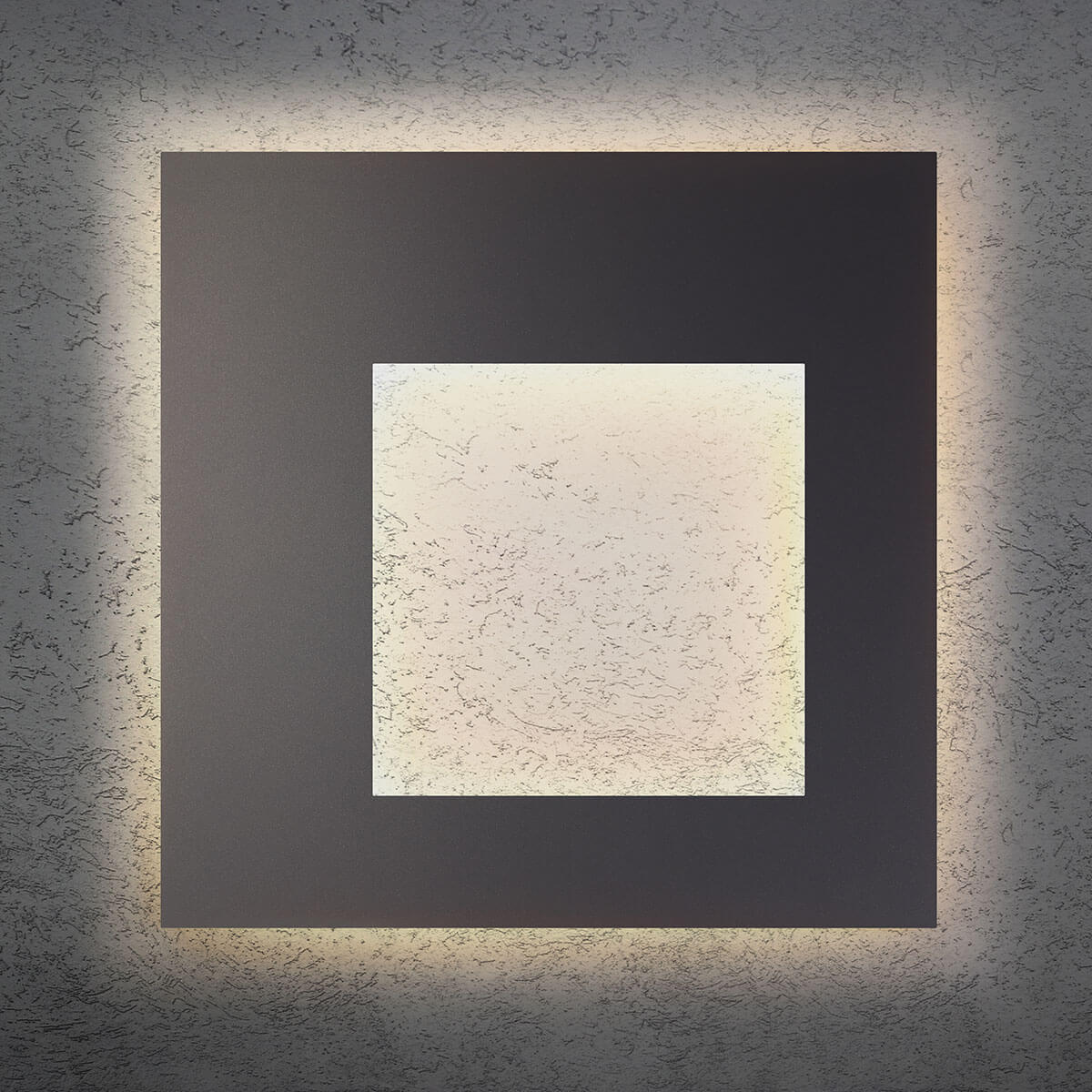 Escale Blade-Q Open LED Wand- / Deckenleuchte, 79 x 79 cm, mit Casambi-Modul, anthrazit