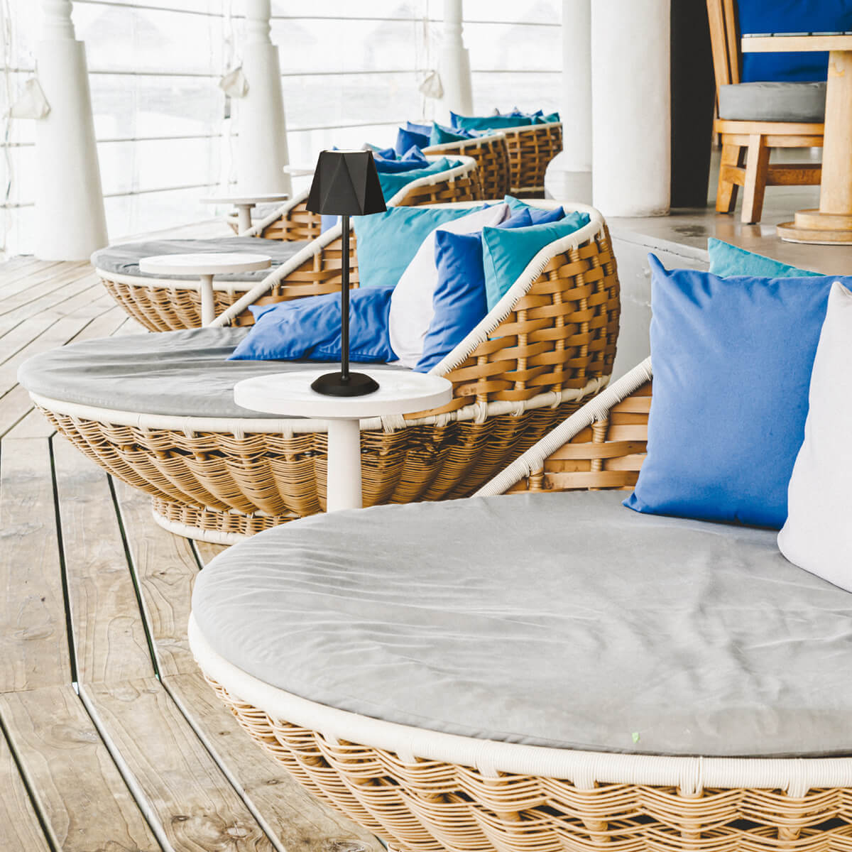 Fabas Luce Katy LED Akkuleuchte, schwarz