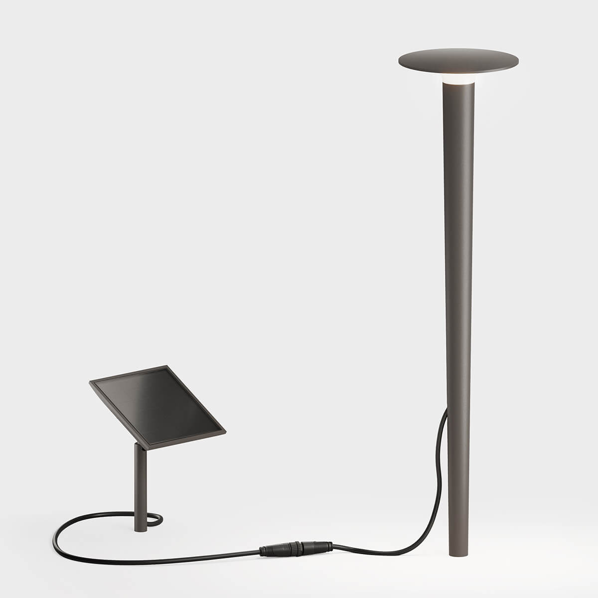 IP44.DE Lix spike solar LED Solarleuchte mit Erdspieß, cool brown (braun)