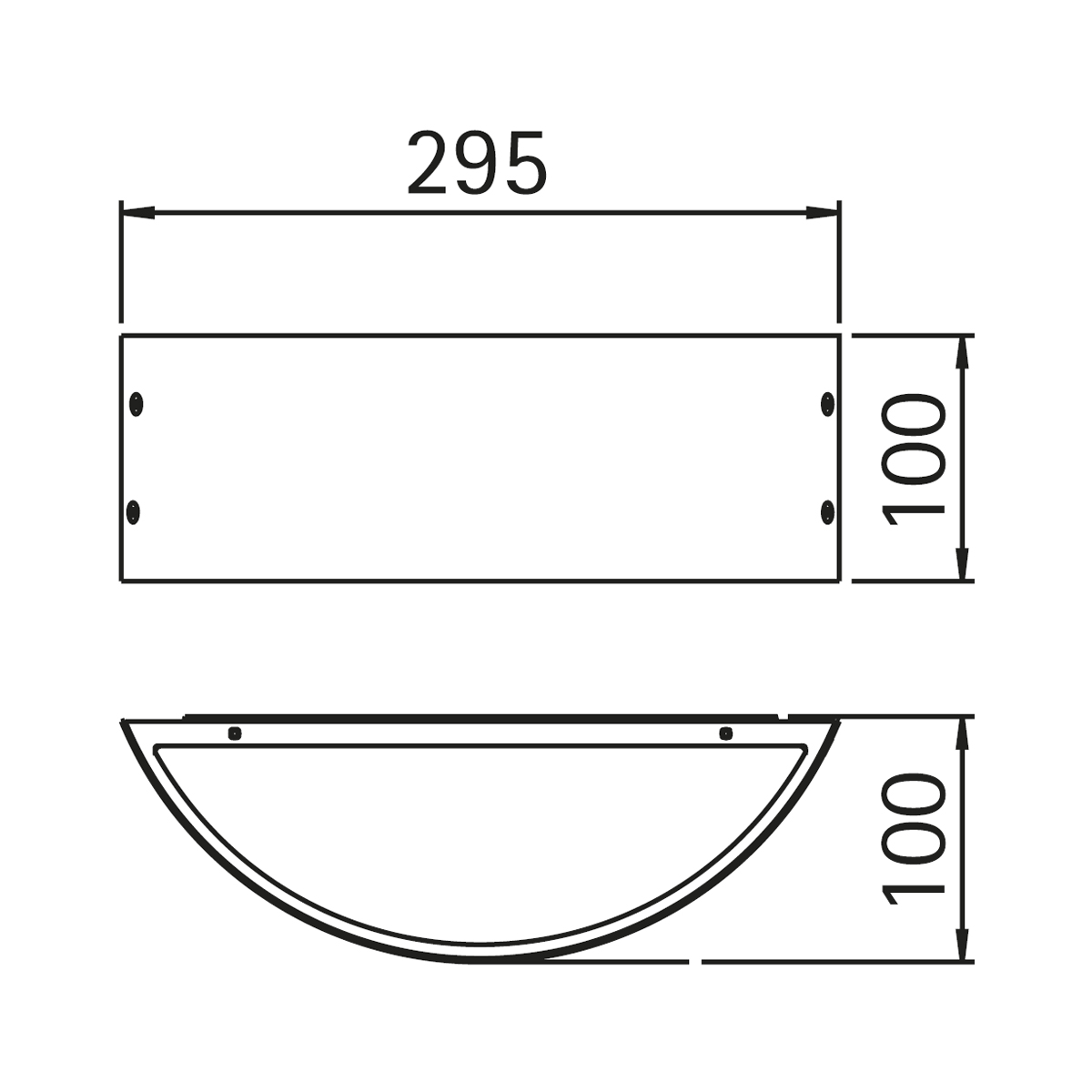 Albert Leuchten 69634 Außenwandleuchte LED, Breite: 29,5 cm