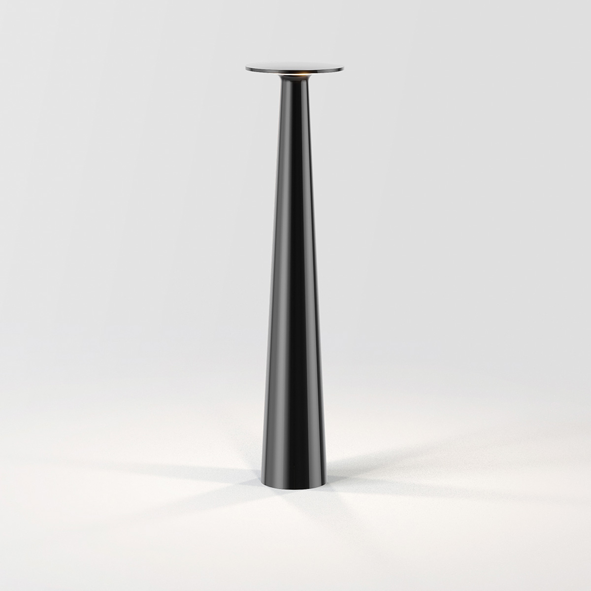 IP44.DE Lix Skinny LED Akkuleuchte, dark chrome (dunkles Chrom)
