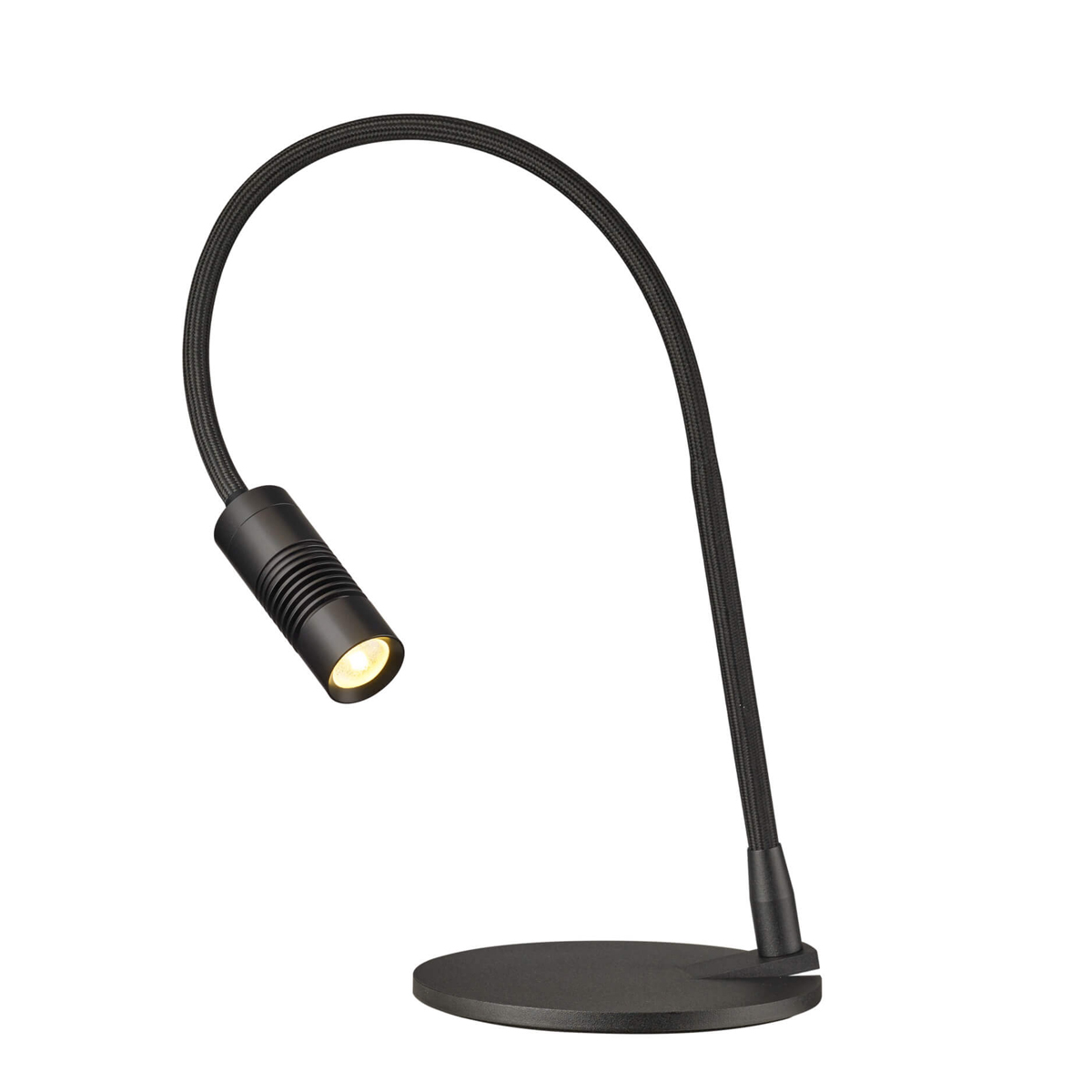 Oligo A Little Bit Colour LED Tischleuchte, Kopf: schwarz matt, Flexarm: schwarz matt