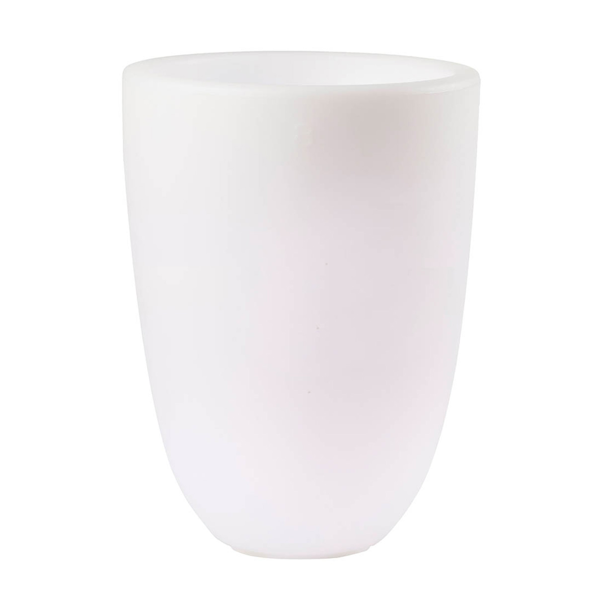 8 seasons design Shining Curvy Pot M Dekoleuchte, weiß (eingeschaltet)