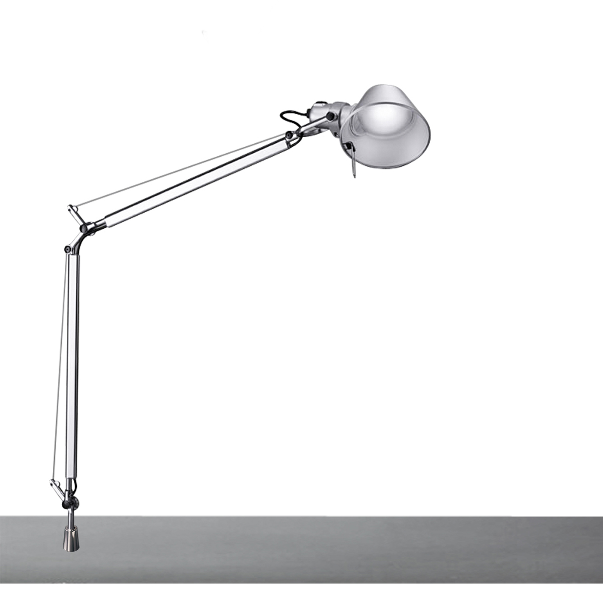Artemide Tolomeo Tavolo LED mit Schraubbefestigung, Aluminium Tolomeo Tavolo LED mit Schraubbefestigung