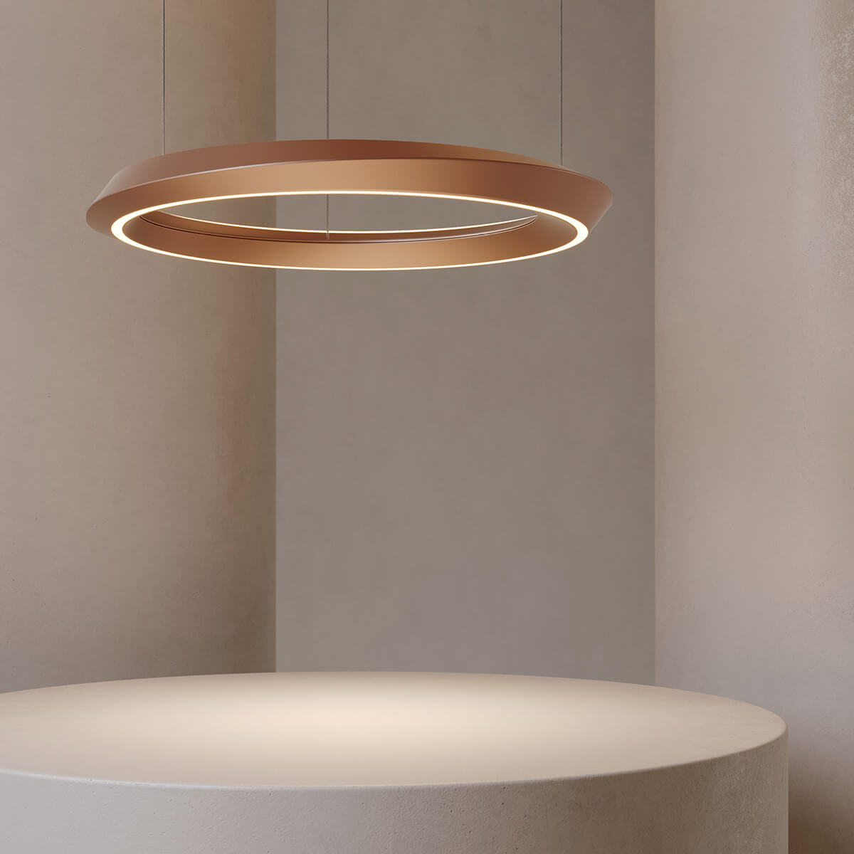 Lodes Tidal Adjustable LED Pendelleuchte, terra matt