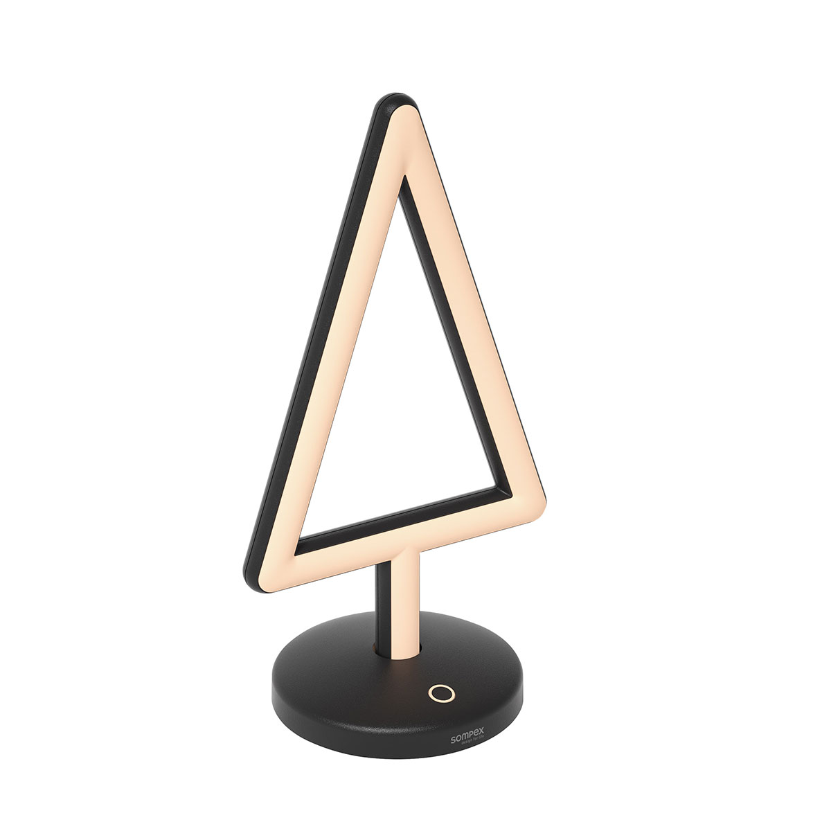 Sompex Triangle LED Akkuleuchte, schwarz Triangle LED Akkuleuchte