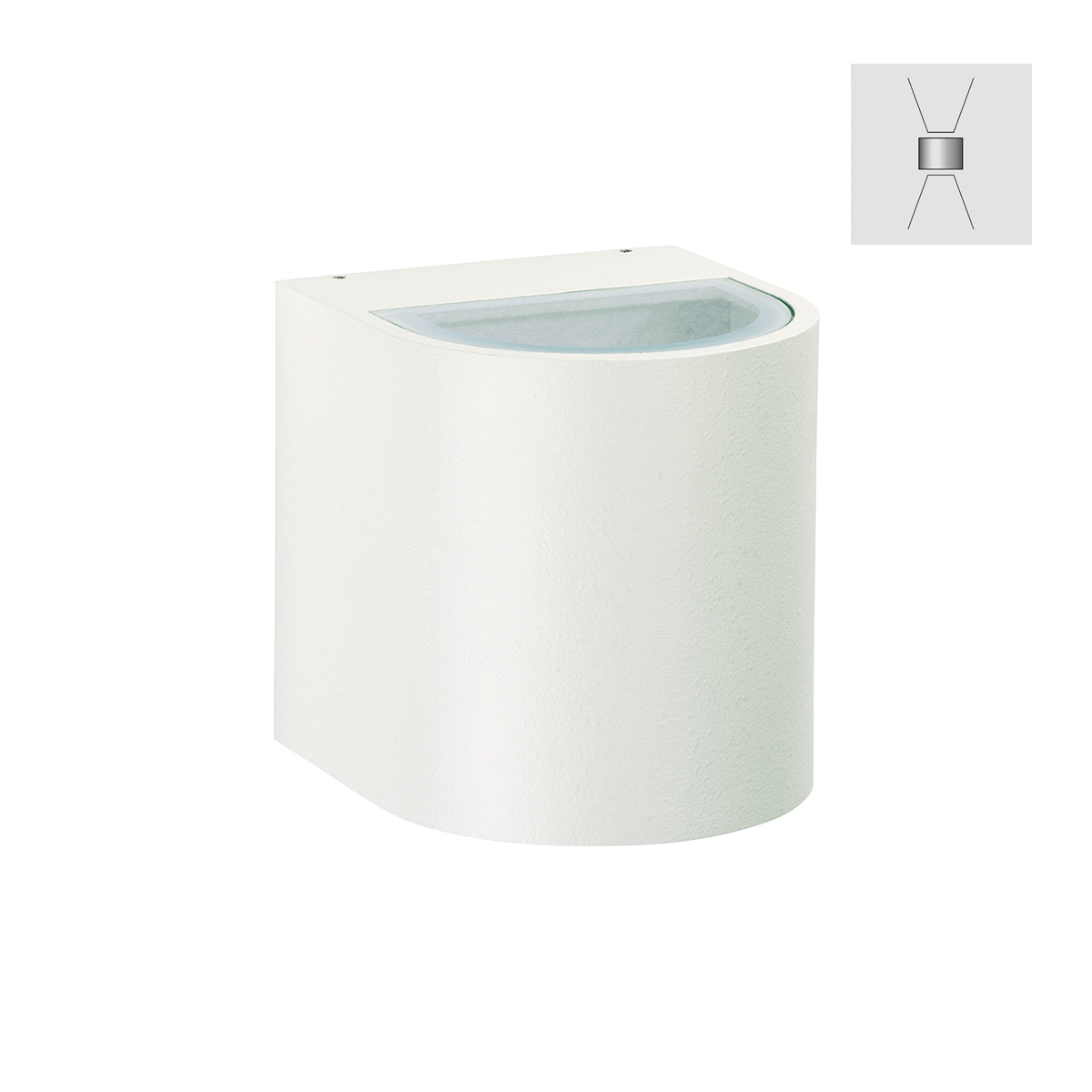 Albert Leuchten 2402 Wandstrahler, breit/breit, weiß