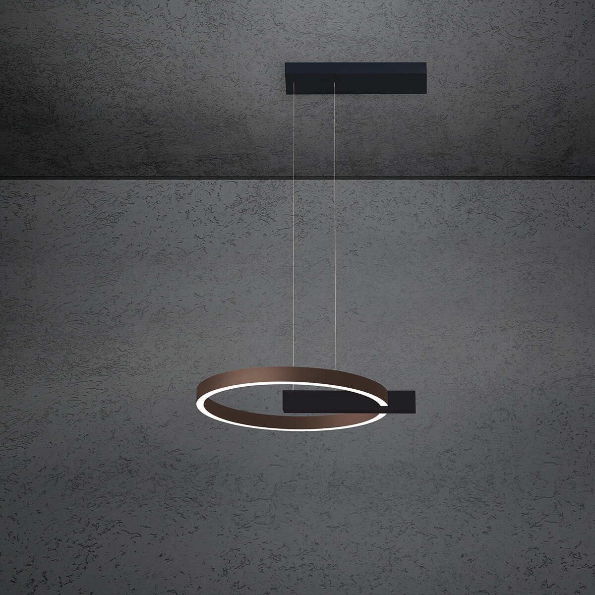 schwarz / Bronze eloxal