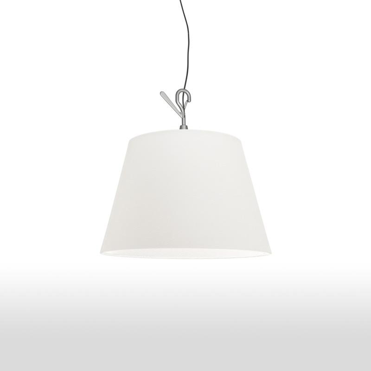 Artemide Outdoor Tolomeo Paralume Outdoor LED Hook, Schirm: weiß