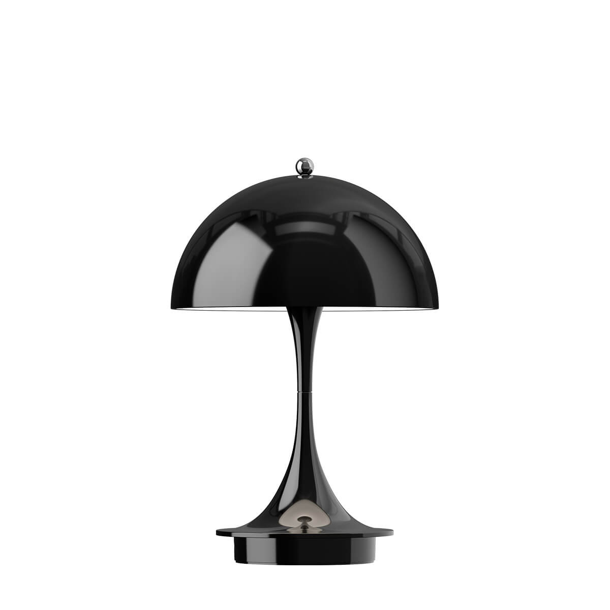 Louis Poulsen Panthella 160 Portable V3 LED Akkuleuchte, opak schwarz – Design by Verner Panton