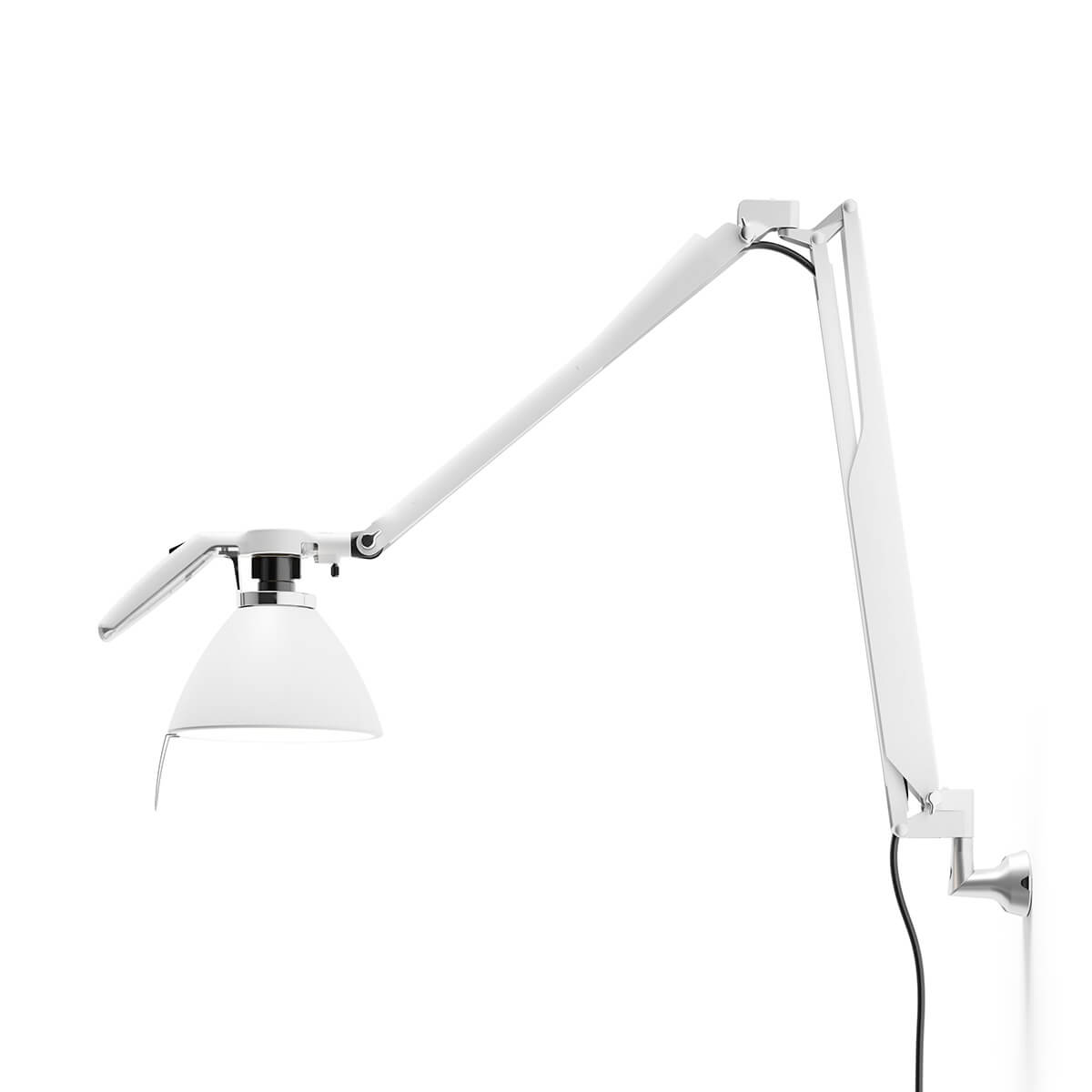 Luceplan Fortebraccio Parete mit Schalter, weiß