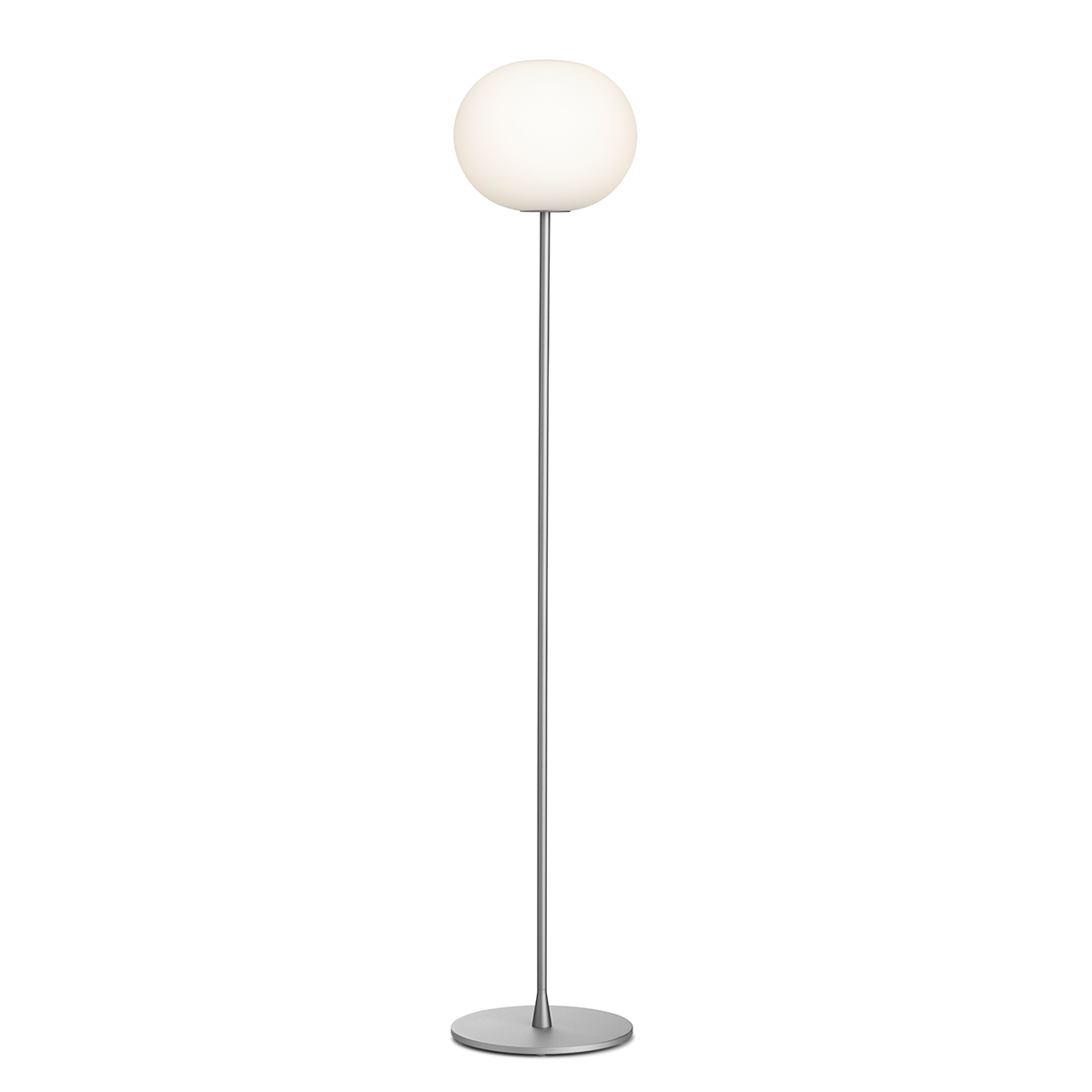 Flos Glo-Ball F2 Stehleuchte, Silber matt (©Piero Fasanotto)